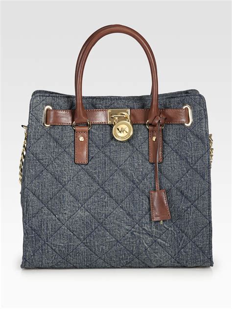 michael kors quilted hamilton bag|michael kors hamilton large tote.